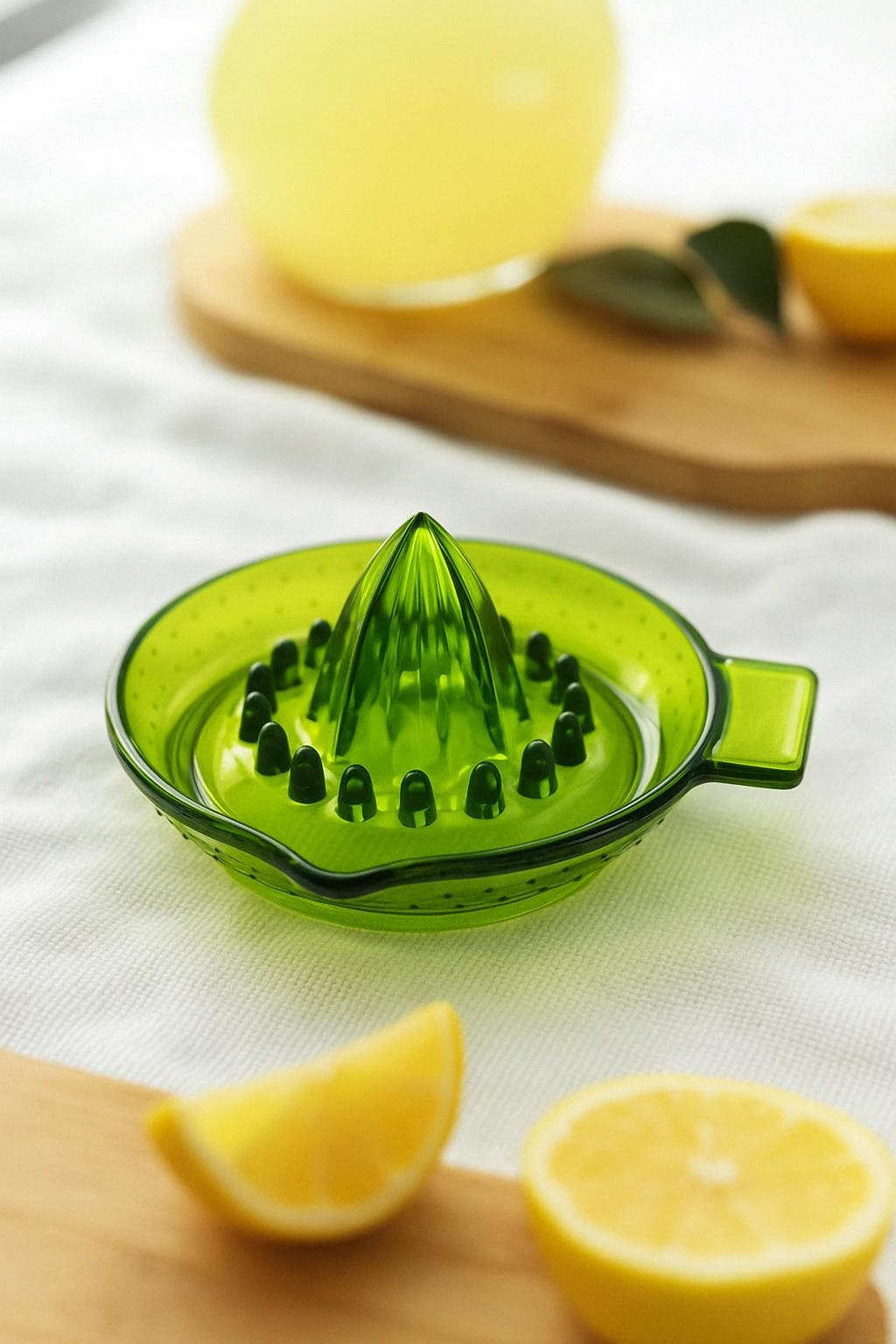 Akrilik Yeşil Limon Sıkacağı Pratik Limon Sıkacağı