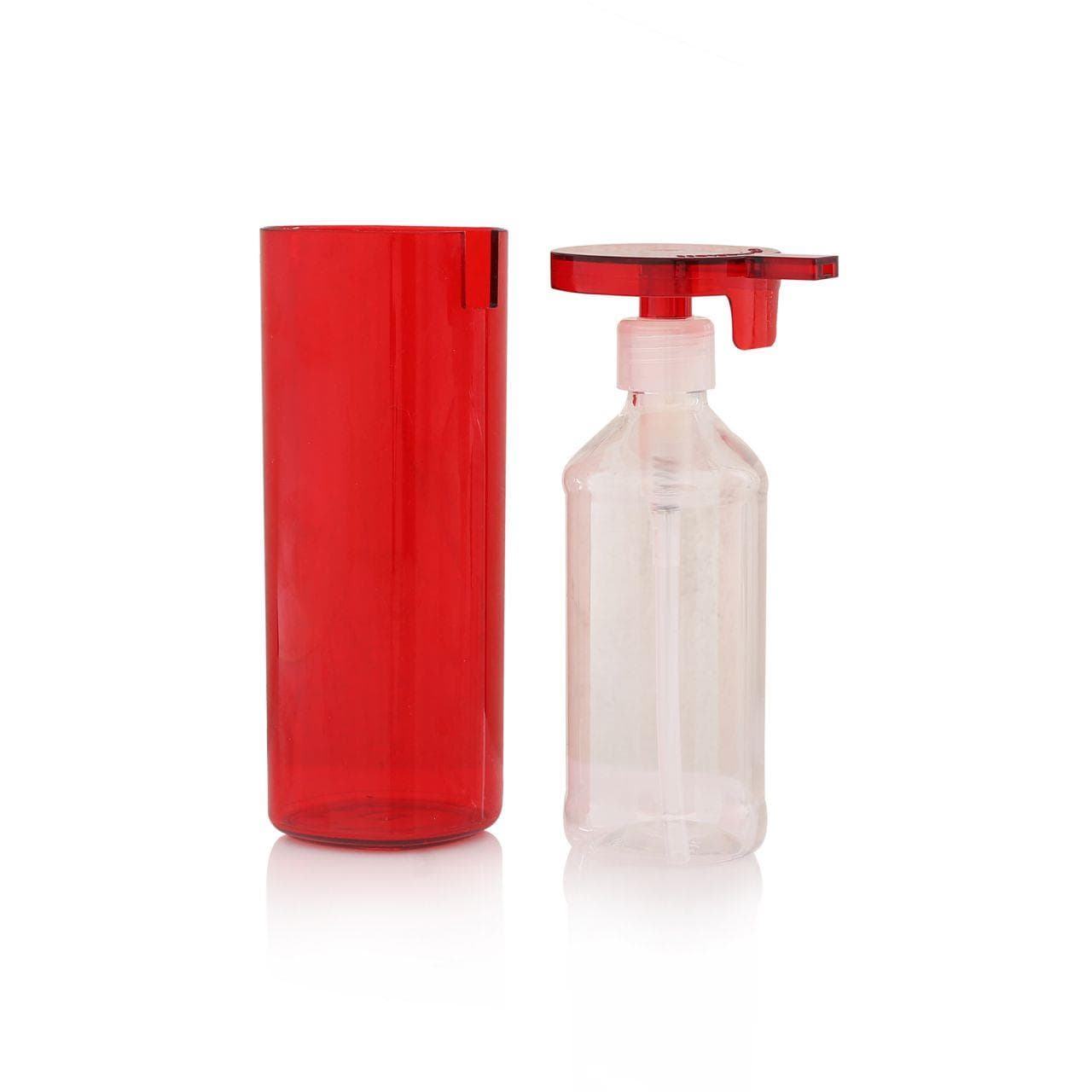 Kırmızı Akrilik Sıvı Sabunluk 250 ml - Modern Banyo Aksesuarı 4