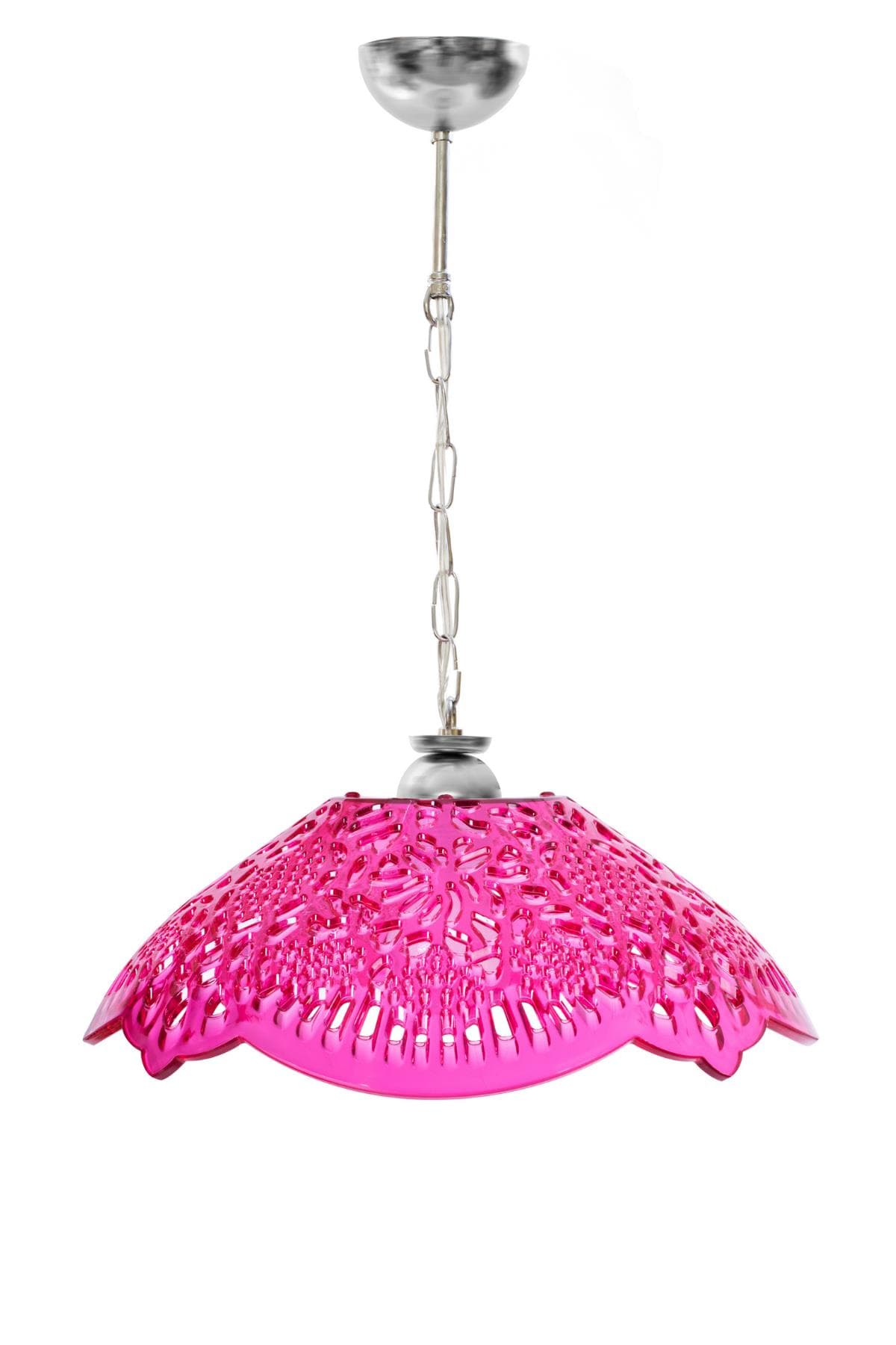 Pembe Akrilik Avize Modern Dekoratif Aydınlatma 35x35x12 cm Çocuk ve Genç Odası İçin 4