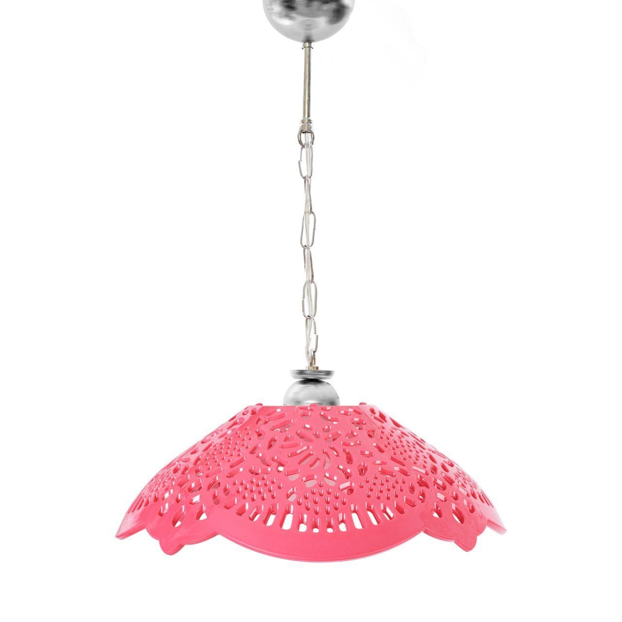 Fuşya Akrilik Avize Soft Pembe Modern Tavan Aydınlatması 35x35x12 cm 3