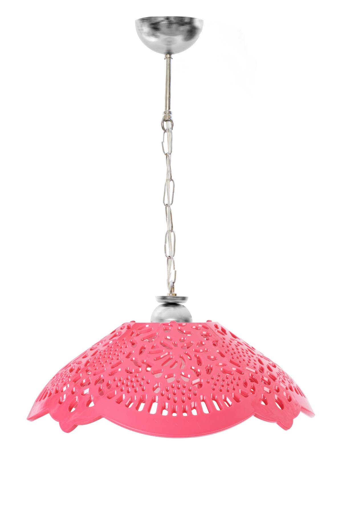 Fuşya Akrilik Avize Soft Pembe Modern Tavan Aydınlatması 35x35x12 cm 4