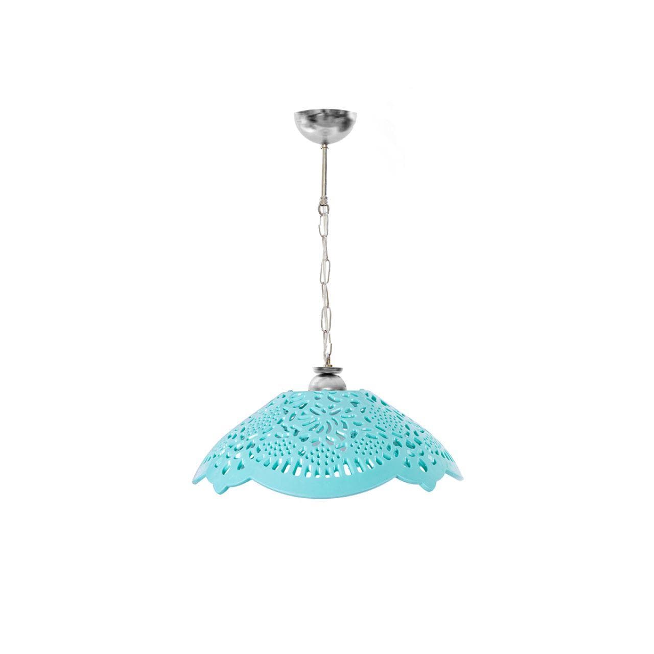 Turkuaz Akrilik Avize Soft Modern Aydınlatma 35x35x12 cm Salon ve Oturma Odası İçin 3