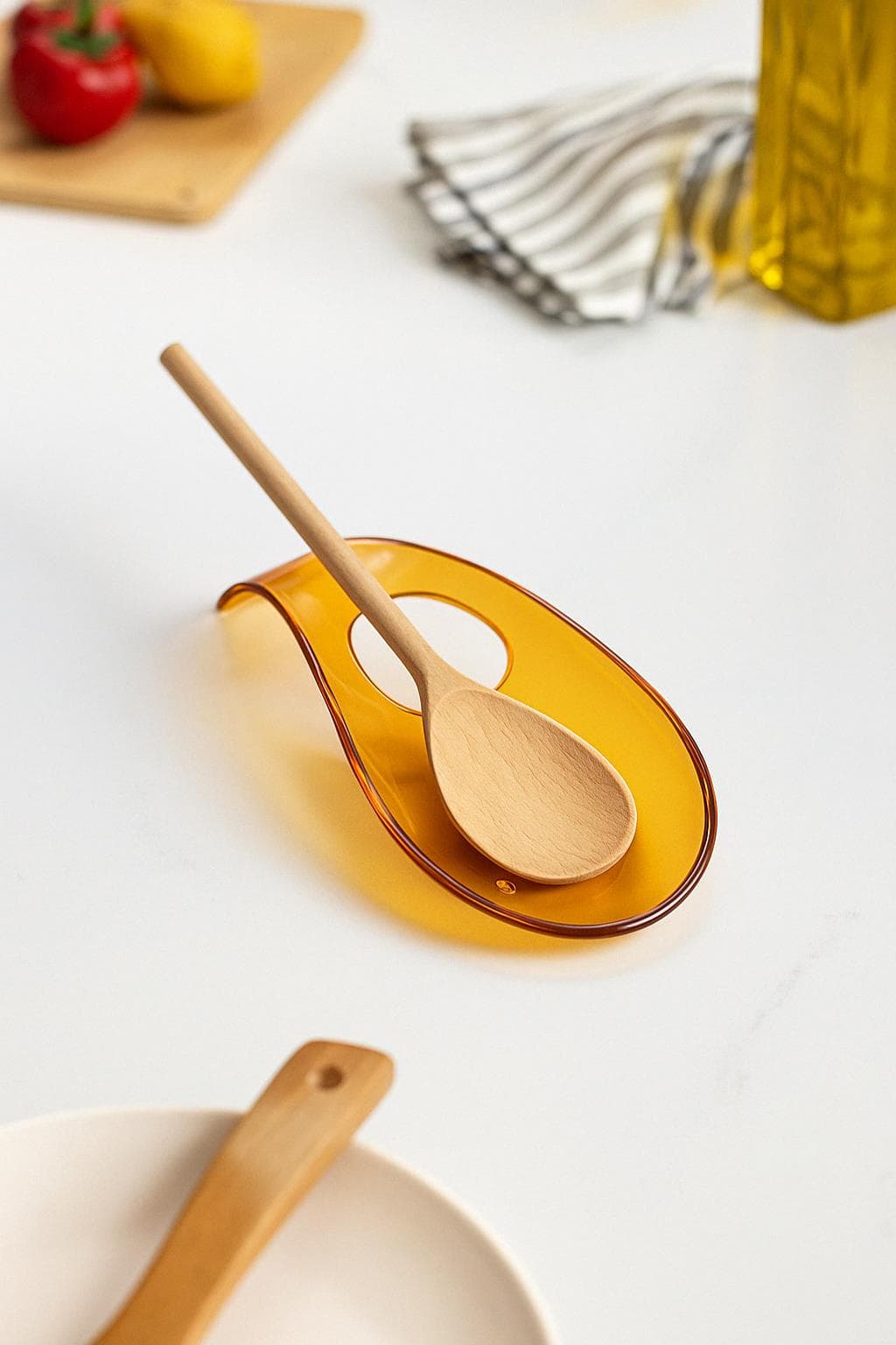 Akrilik Bal Tezgah Üstü Kirli Kaşıklık ve Kepçe Altlığı - EW's Kitchenware 3