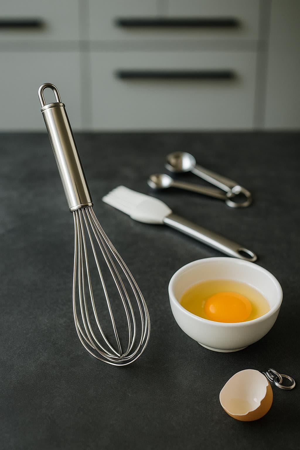 Çelik Küçük Yumurta Çırpıcı 14 cm - Pratik Sos ve Yumurta Çırpma Teli 4