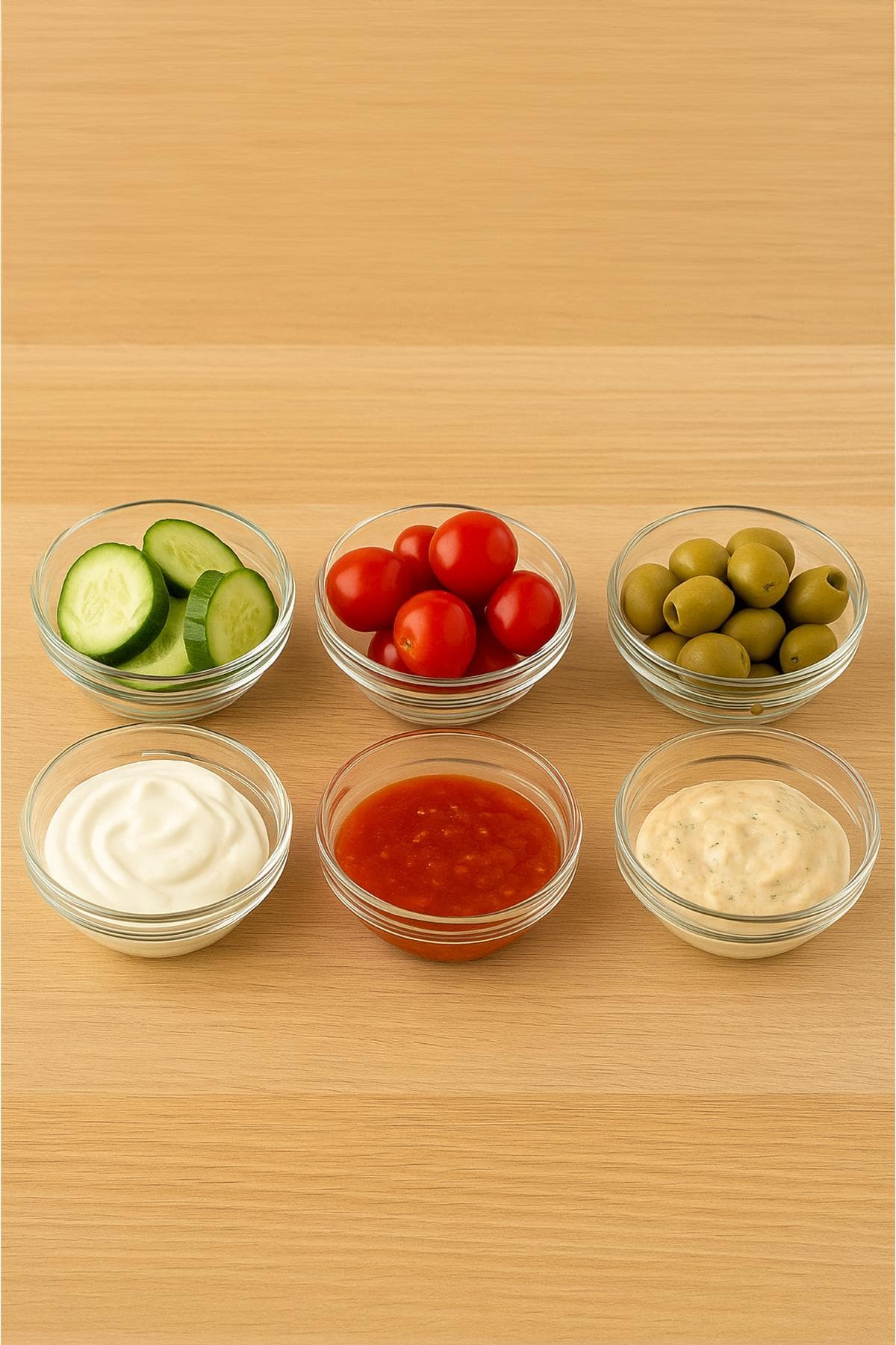 Cam Kase Seti 6’lı 155 ml Şeffaf Meze Sos ve Tatlı Servis Kasesi 3