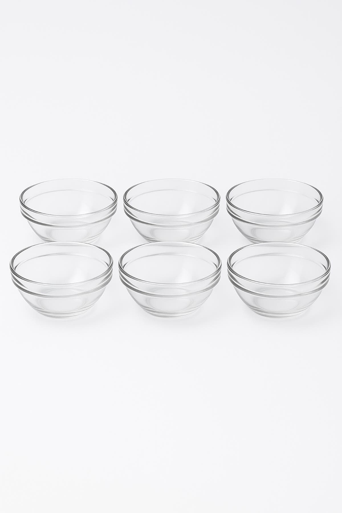 Cam Kase Seti 6’lı 155 ml Şeffaf Meze Sos ve Tatlı Servis Kasesi 4