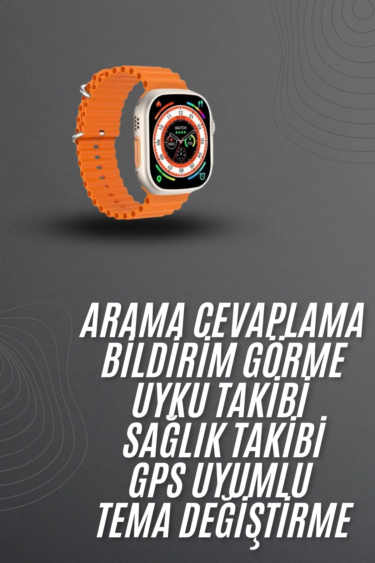 Akıllı Saat Arama Cevaplayan Bildirim Görme Yeni Nesil Bluetooth Bağlantılı 3