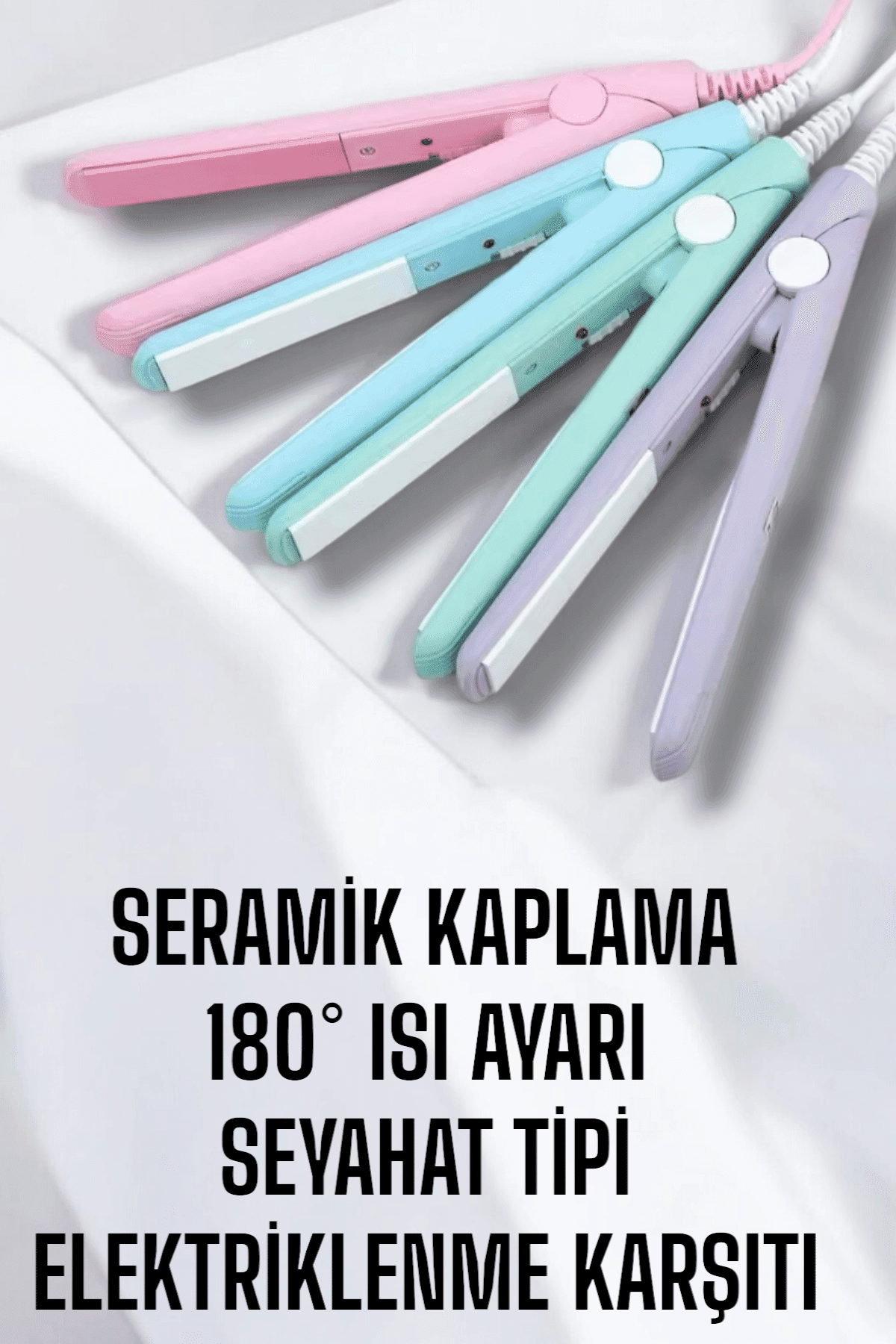 Kompakt ve Hafif: Elektriklenme Karşıtı Mini Saç Düzleştirici 6