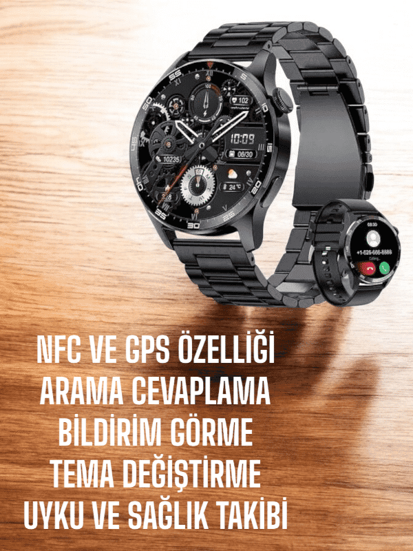 Çift Kordonlu Yüksek Çözünürlüklü Akıllı Saat Uyku İzleyici & Spor Modları 4