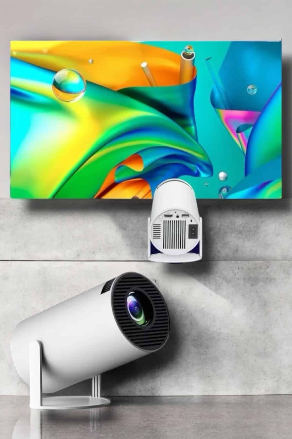 130 İnç Geniş Ekran ve 4K Destekli Full HD Projeksiyon Cihazı 5