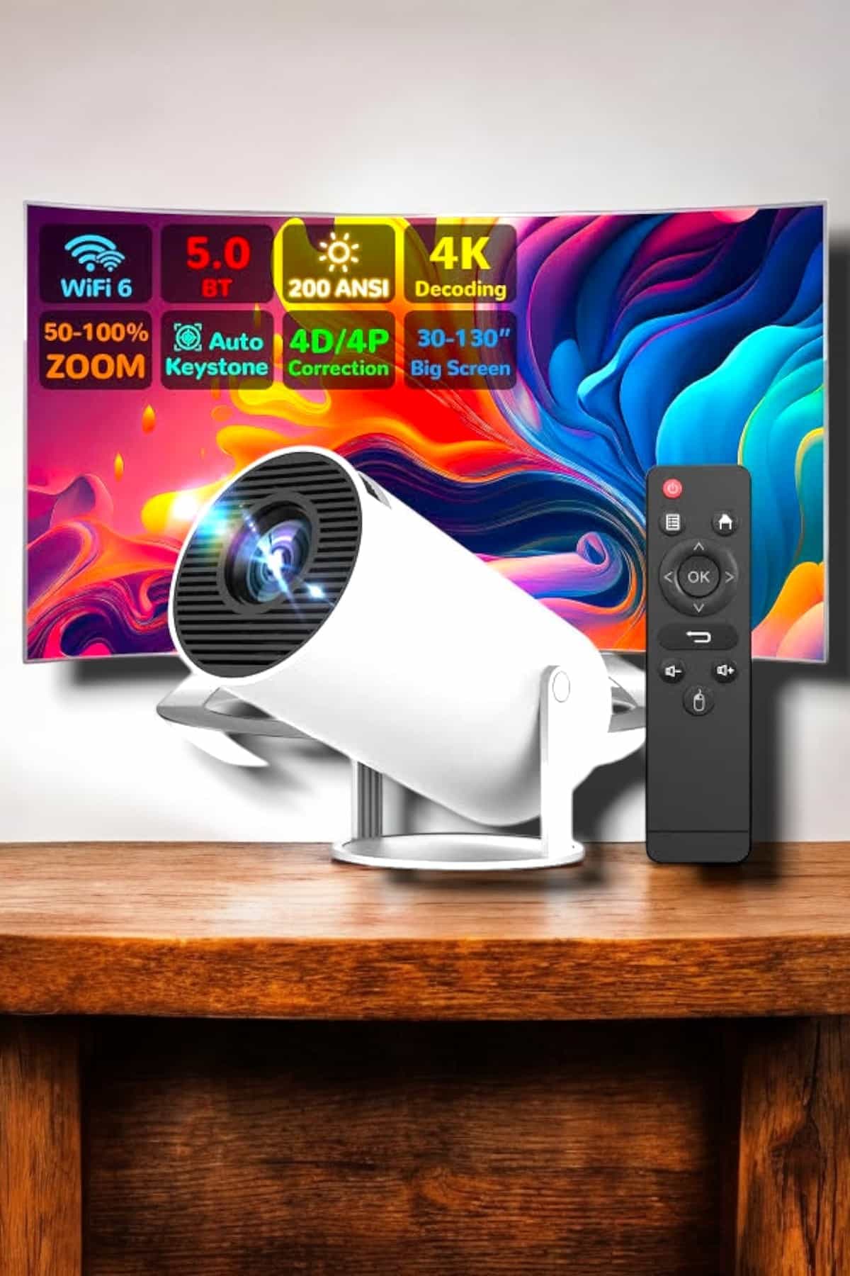 HDMI ve Full HD Teknolojili 160 ANSI Lümen Kablosuz Projeksiyon 5