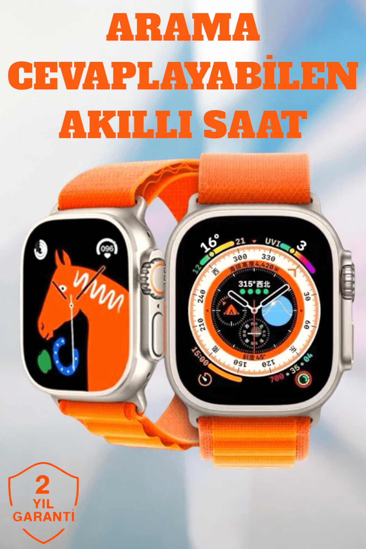 Uyku ve Nabız Takipli, Wireless Şarjlı Akıllı Saat Android ve iOS Uyumlu