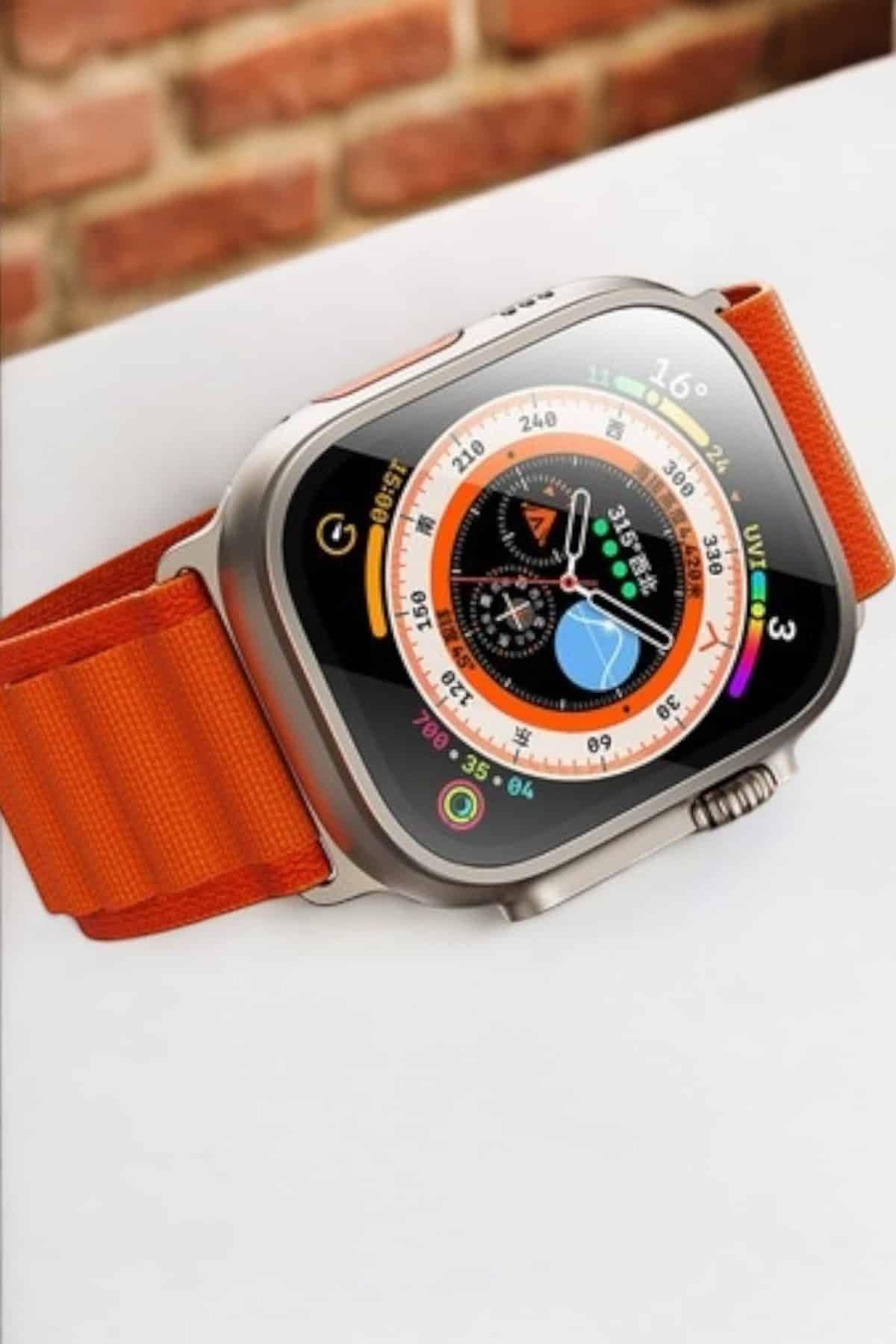 Bluetooth Bağlantılı 49MM Dokunmatik Akıllı Saat Sağlık ve Spor Takip Özellikli 4