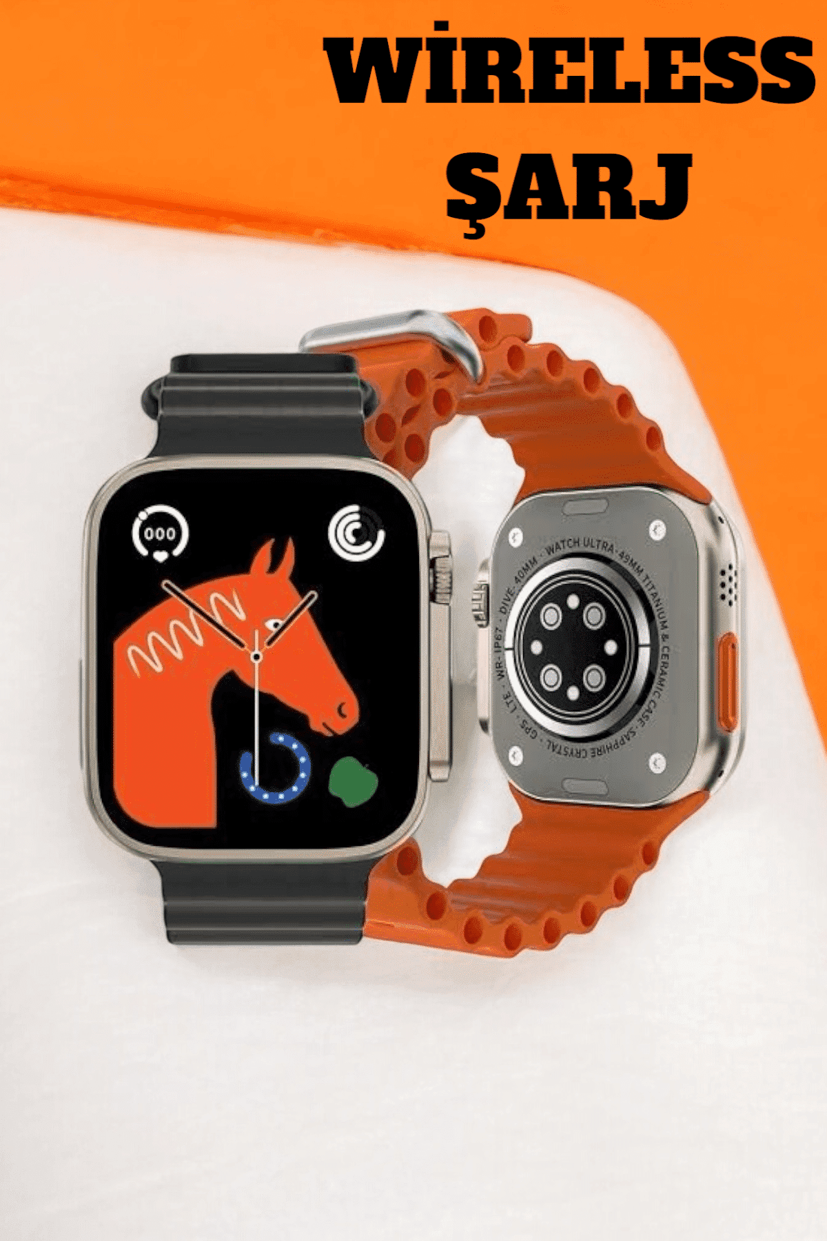49MM Ekranlı, Kan Basıncı ve Adımsayar Özellikli Bluetooth Akıllı Saat 6