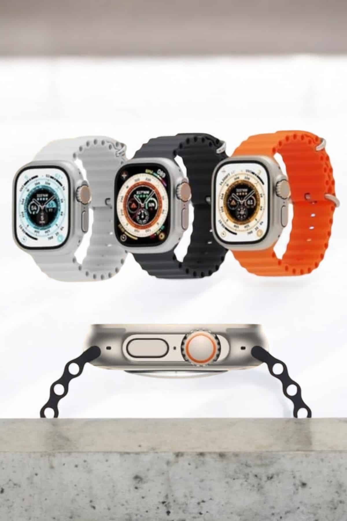 Bluetooth Bağlantılı 49MM Dokunmatik Akıllı Saat Sağlık ve Spor Takip Özellikli 6