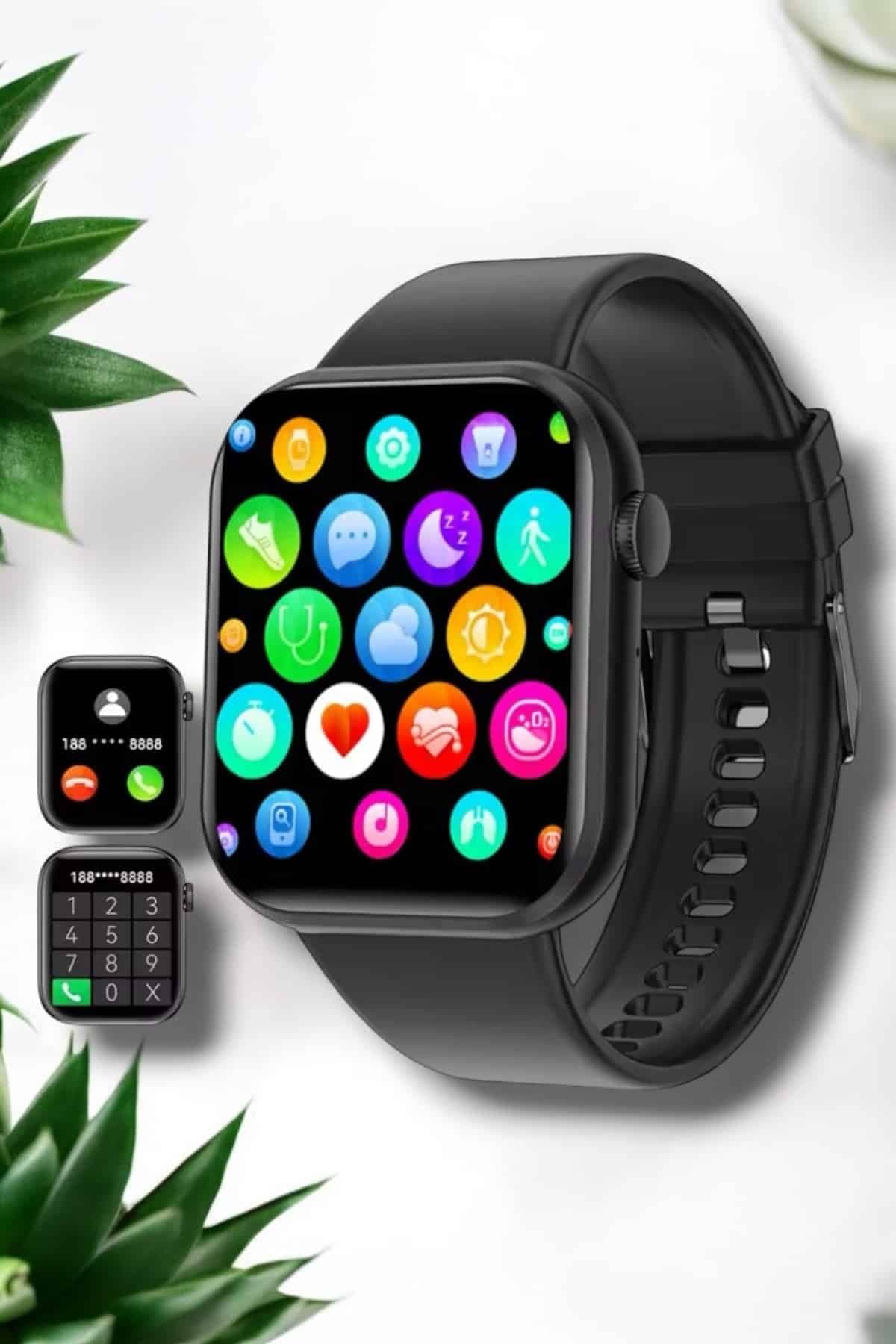 Akıllı Saat iOS ve Android ile Uyumlu Şık ve Çok Fonksiyonlu 4