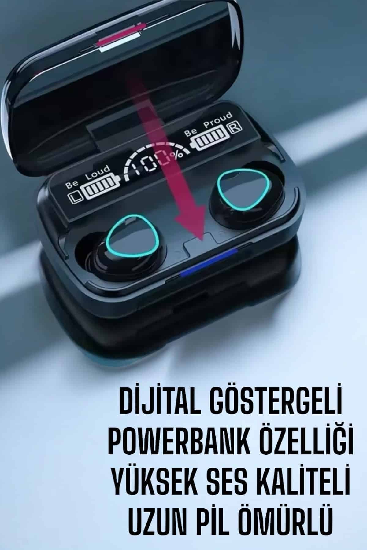 Bluetooth Bağlantılı Suya Dayanıklı, Uzun Pil Ömürlü Kablosuz Kulaklık 5