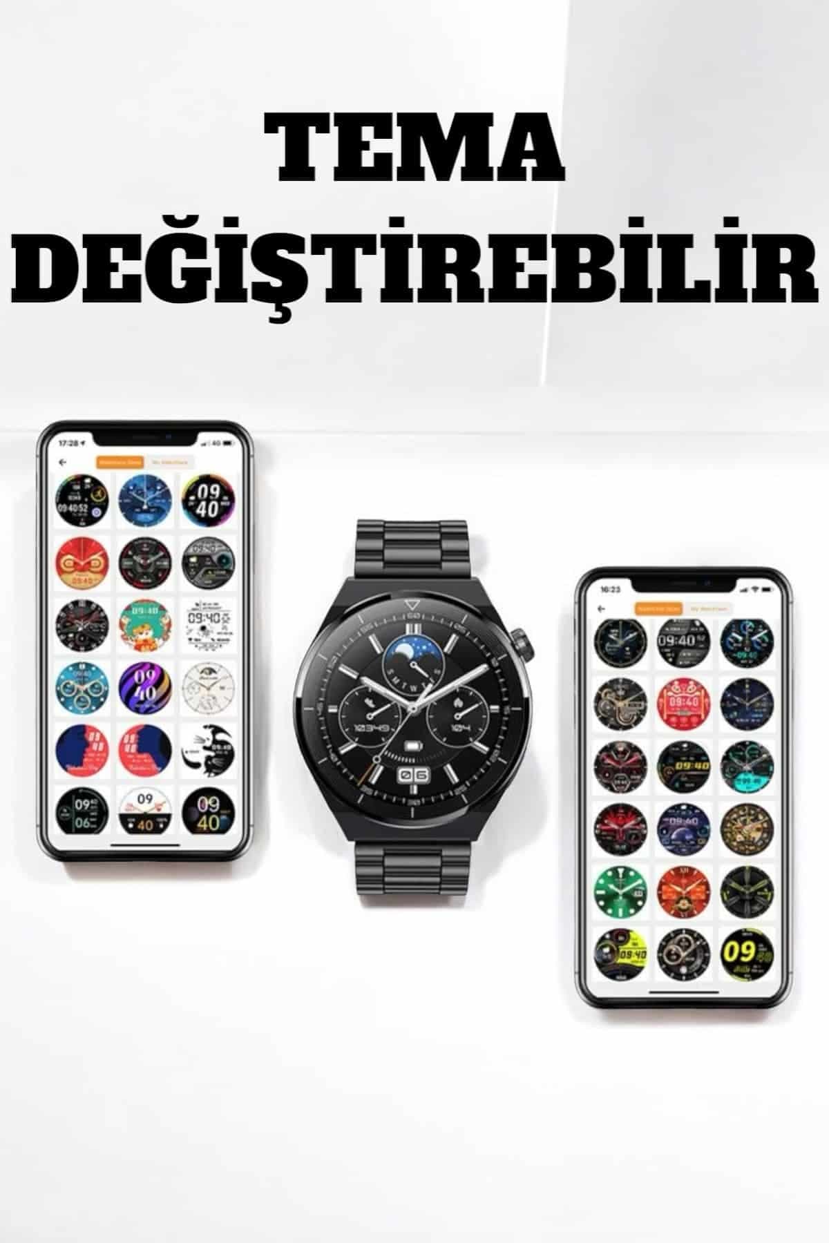 GT3 Max Akıllı Saat Uyku Takibi Nabız Sensörü Adımsayar Bildirim ve Arama 3