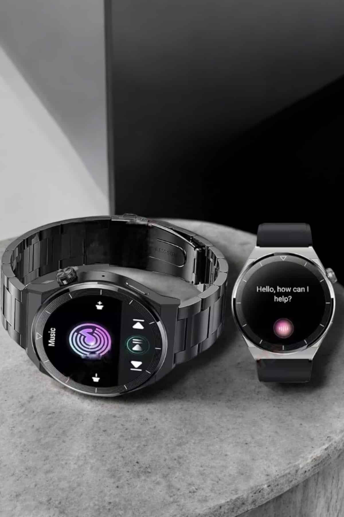 GT3 Max Akıllı Saat Arama Cevaplama Titreşim Bildirim Nabız Uyku Takibi Siyah 5