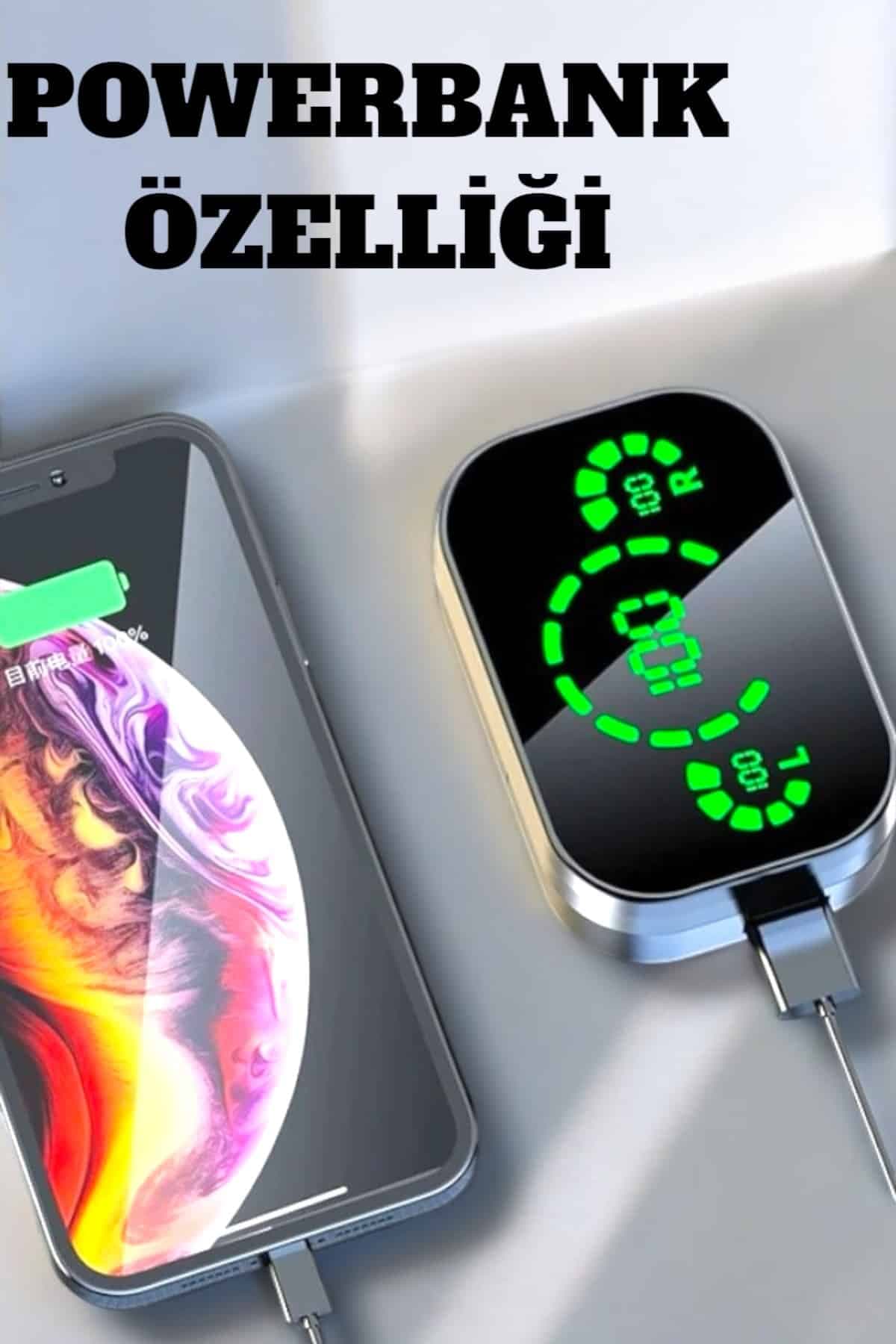 Bluetooth Kulaklık Çift Telefon Desteği ve Suya Dayanıklı Powerbankli 5