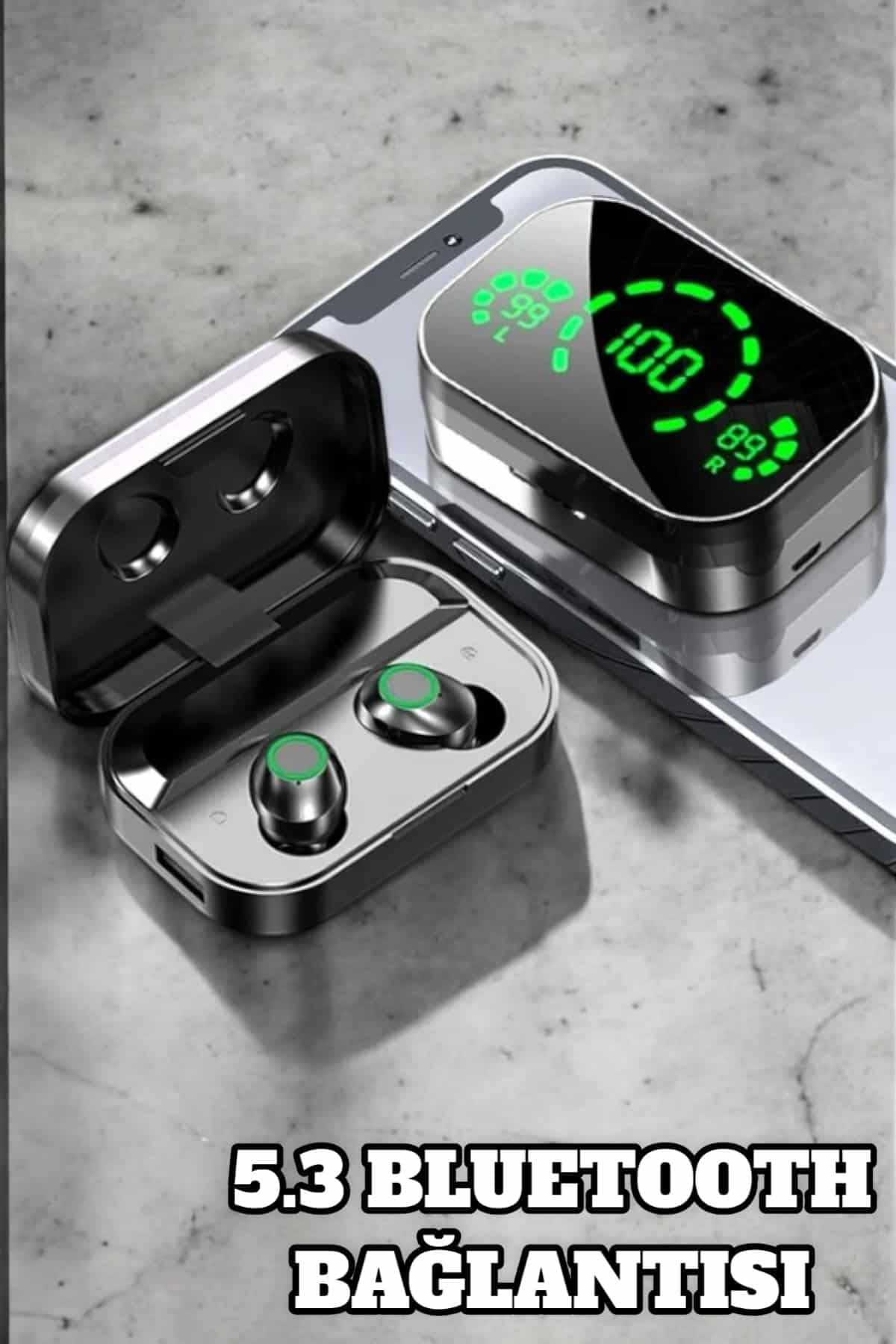 Bluetooth Kulaklık Çift Telefon Desteği ve Suya Dayanıklı Powerbankli 6