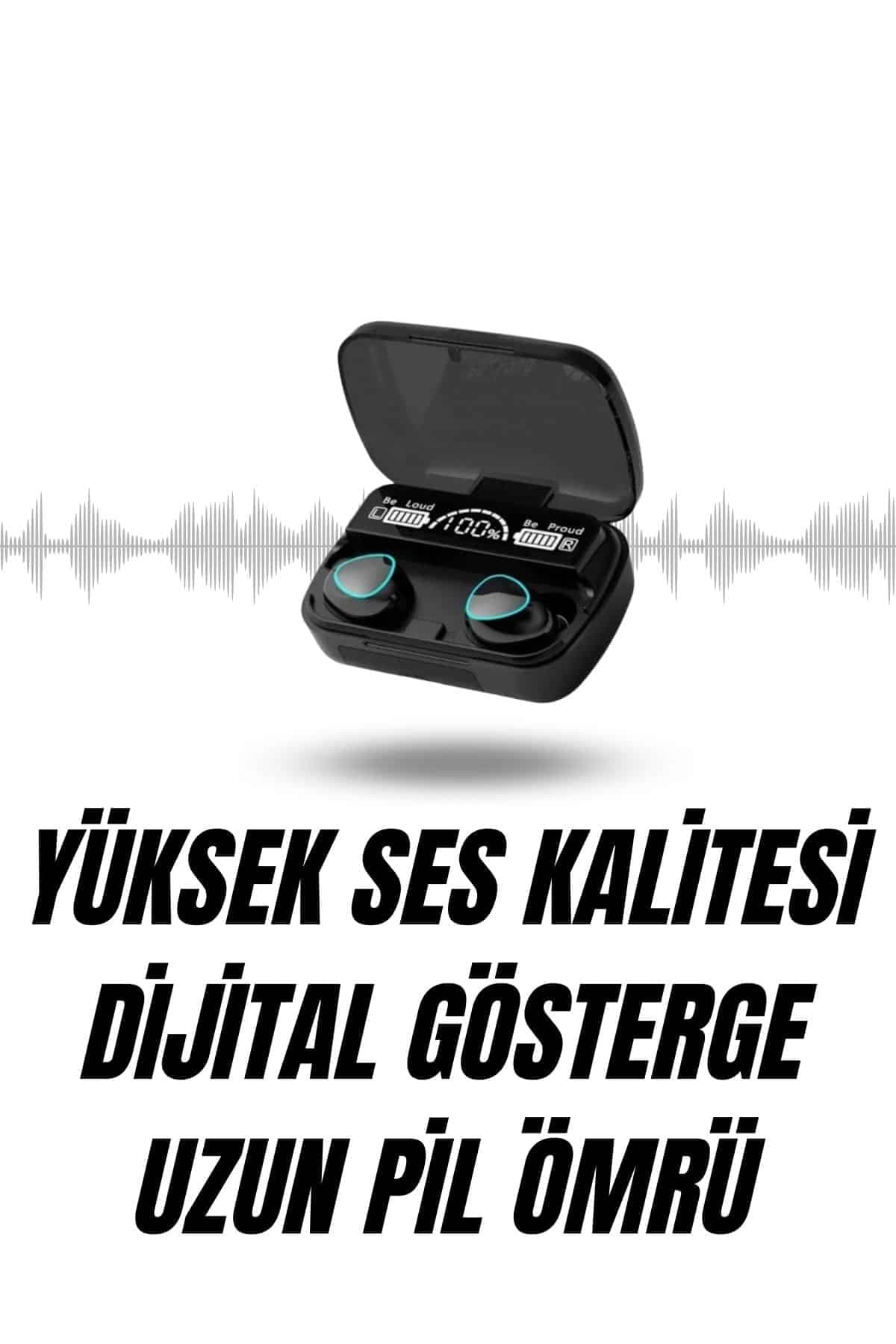Ucuz Kaliteli Yeni Nesil 7 Kordonlu Akıllı Saat ve Kablosuz Bluetooth Kulaklık ANC Özelliği 3
