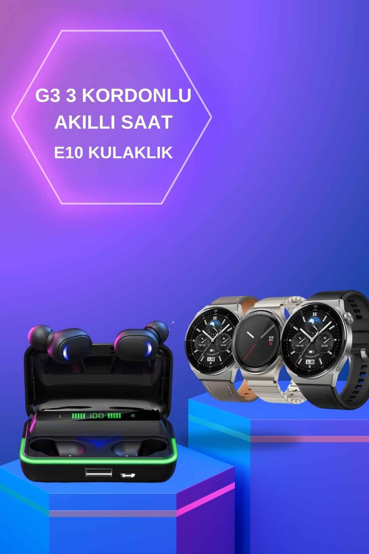 Yeni Nesil Akıllı Saat Ve Bluetooth Kulaklık Titreşim Bildirimleri Uyku Takibi 3