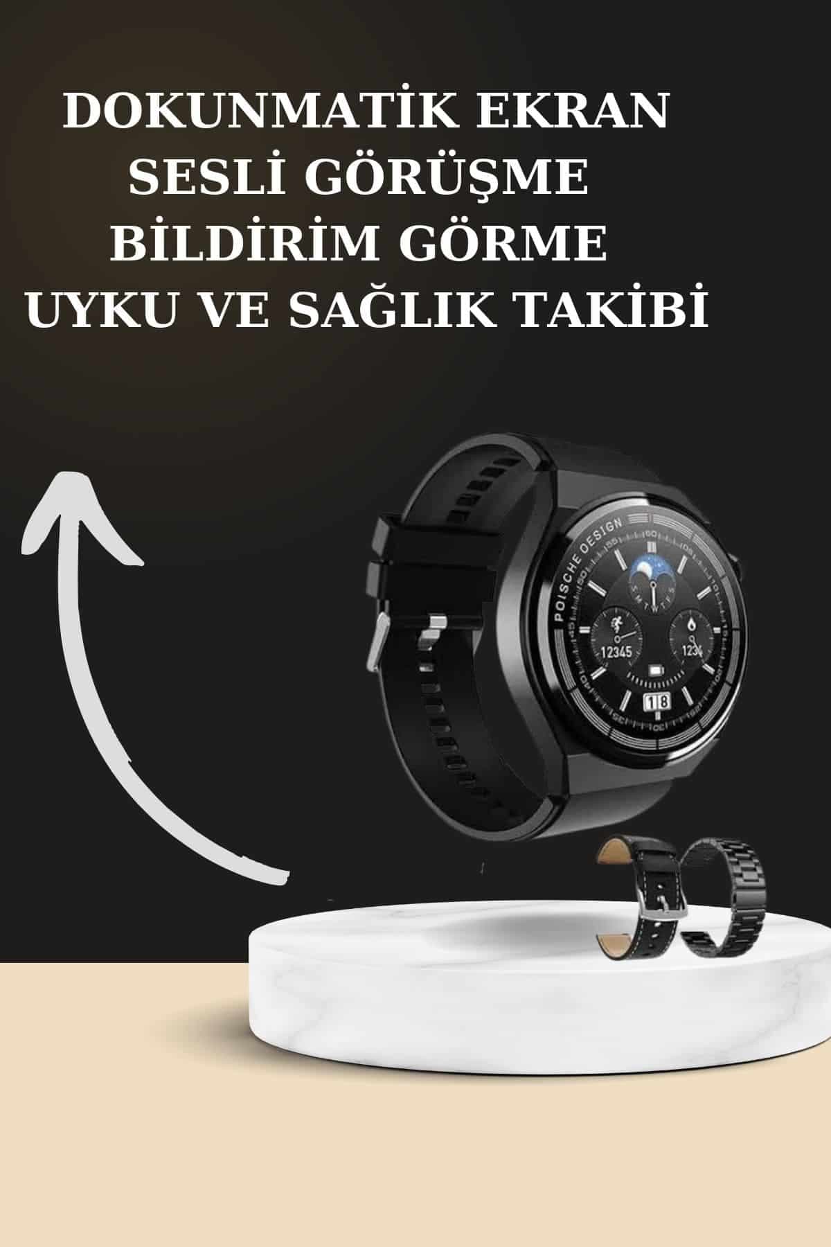 TWS Bluetooth Kulaklık ve Akıllı Saat Uyku Takibi Nabız Ölçer Uzun Pil Ömrü 4