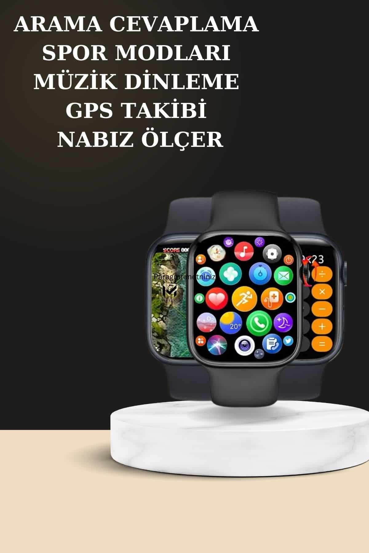 Bluetooth Bağlantılı Kablosuz Kulaklık ve Yeni Nesil Akıllı Saat 5.0 Bluetooth 3