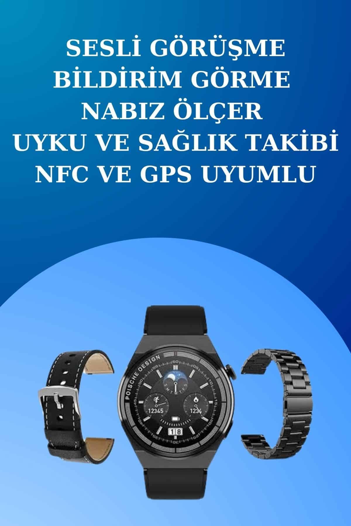 Akıllı Saat ve Kulaklık Seti Dokunmatik Ekran 5.0 Bluetooth Bağlantılı Sesli Görüşme 4