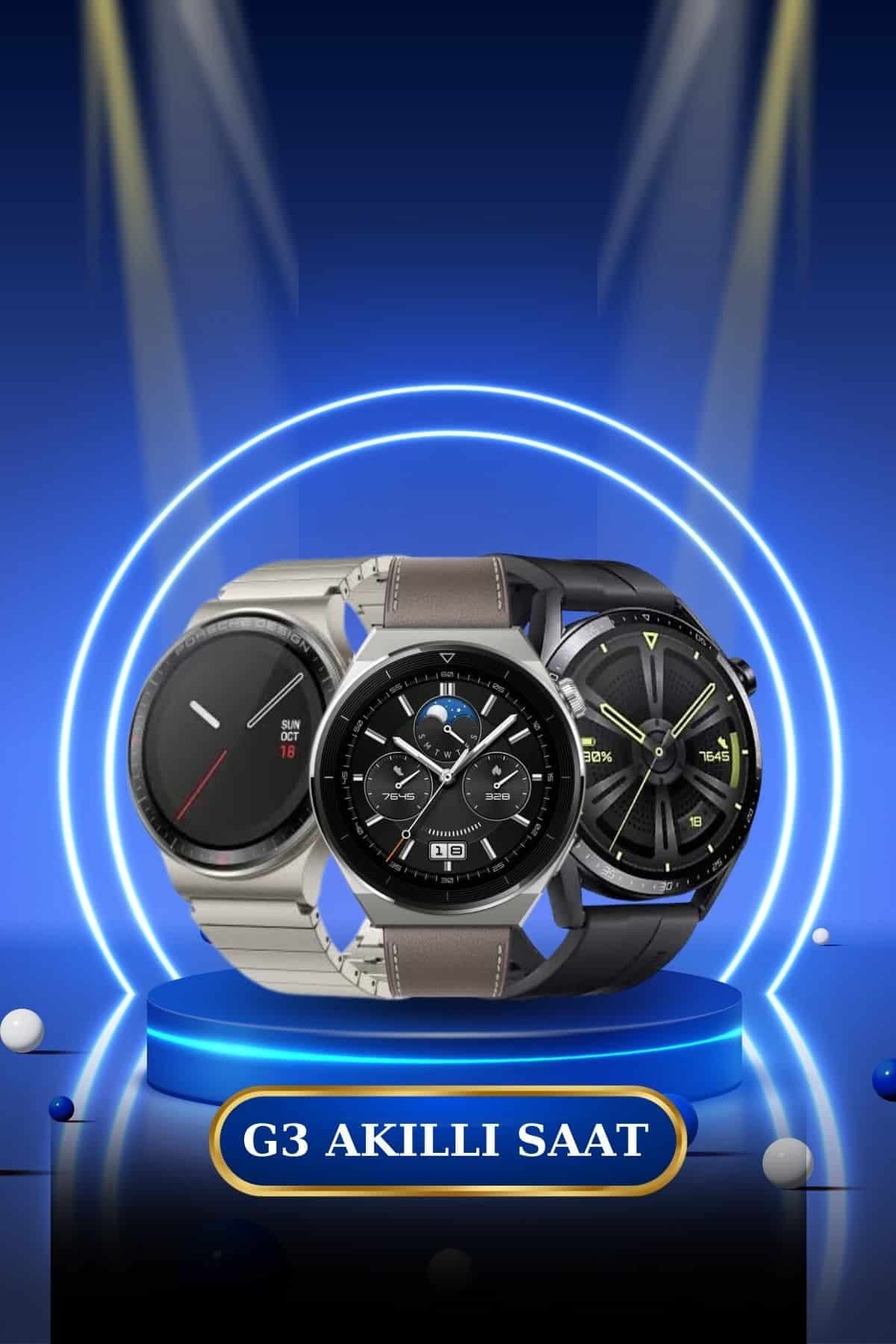 Kablosuz Bluetooth Bağlantılı Kulaklık ve Dokunmatik Ekran Akıllı Saat Arama Cevaplama 4