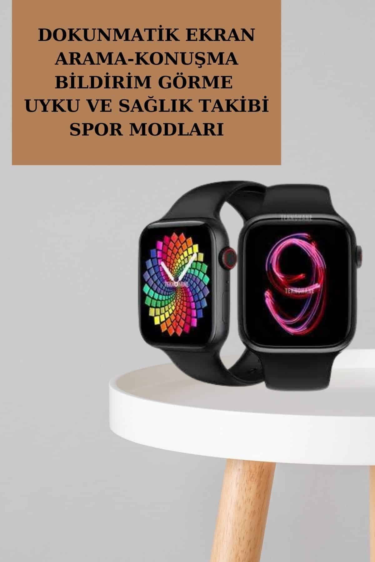 Powerbank Bluetooth Kulaklık Ve Yeni Model Akıllı Saat Seti ANC Özelliği Dokunamatik 5