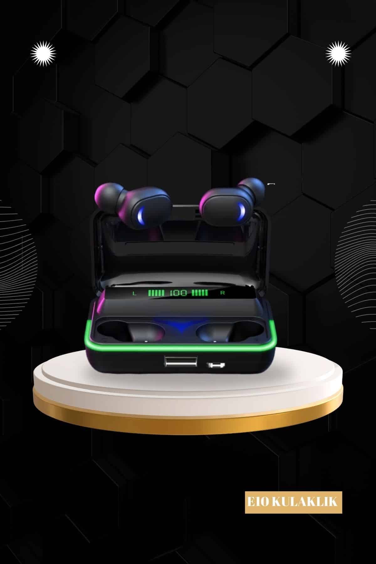 Powerbank Bluetooth Kulaklık Ve Akıllı Saat 7 Kordonlu Metal Kordon Plastik Kordon 4