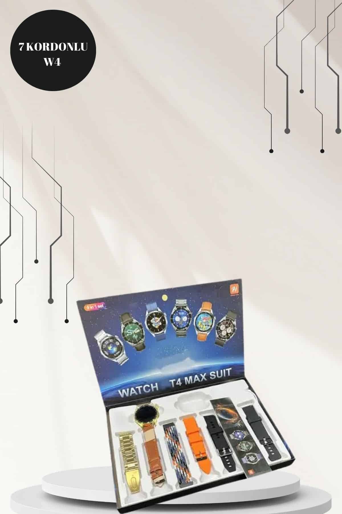 Powerbank Bluetooth Kulaklık Ve Akıllı Saat 7 Kordonlu Metal Kordon Plastik Kordon 6