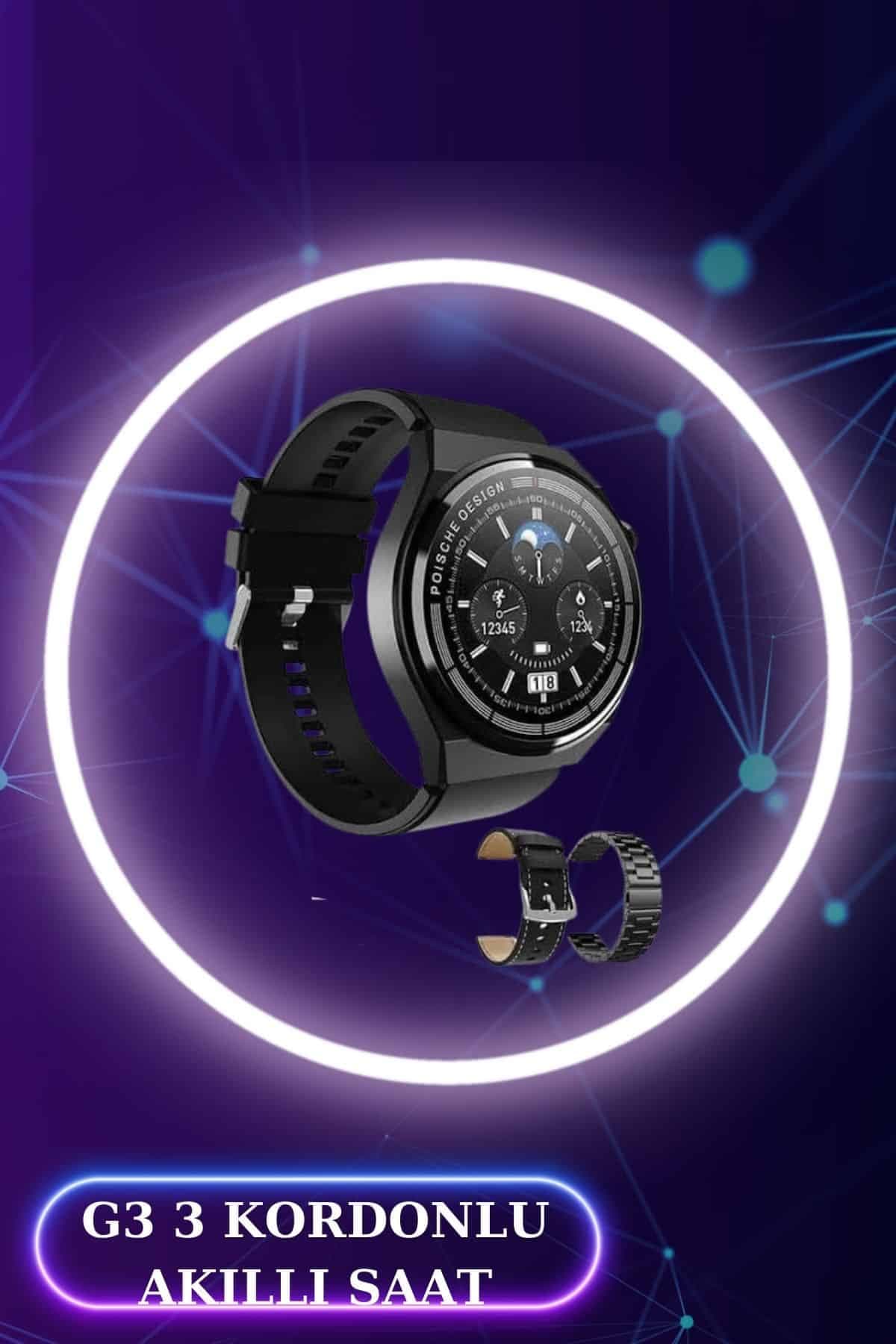 Akıllı Saat ve Kulaklık Seti Dokunmatik Ekran 5.0 Bluetooth Bağlantılı Sesli Görüşme 5