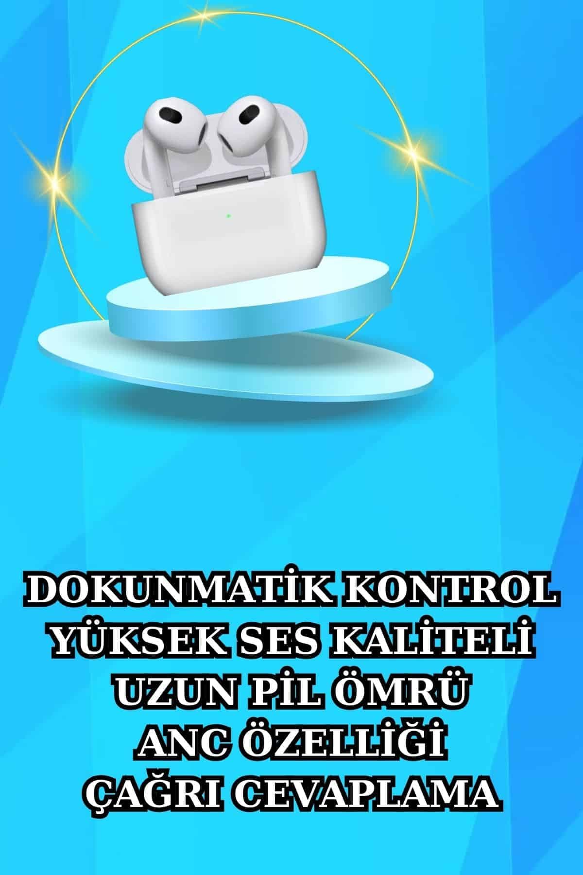 Akıllı Saat ve Kulaklık Seti Bildirim Görme Arama Cevaplama ANC Özelliği 5
