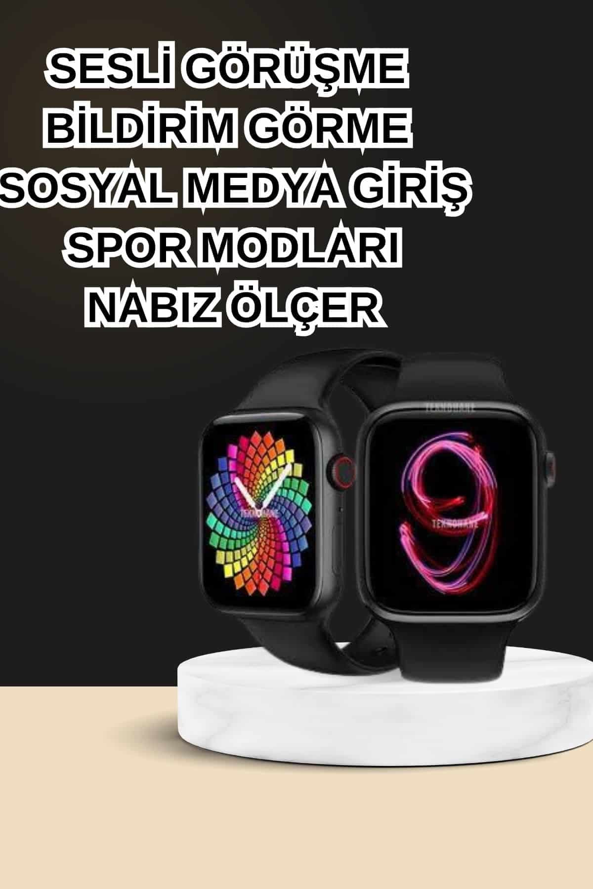 Dokunmatik Akıllı Saat Yeni Nesil Kulaklık Kampanyası ANC Özelliği Yüksek Ses Kaliteli 4