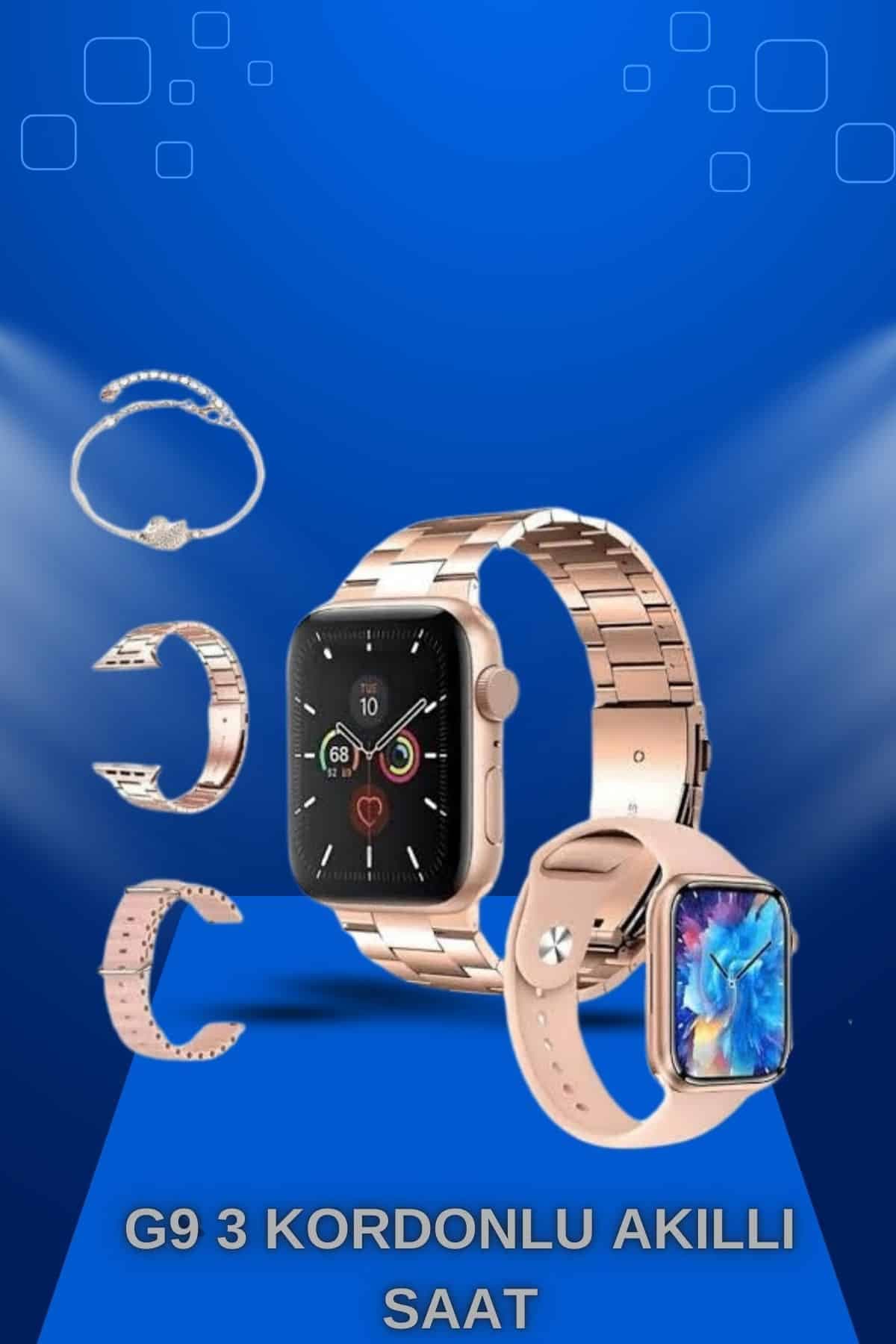 Yeni Nesil Kaliteli Akıllı Saat ve Kablosuz Bluetooth Kulaklık  Yüksek Ses Kaliteli 5