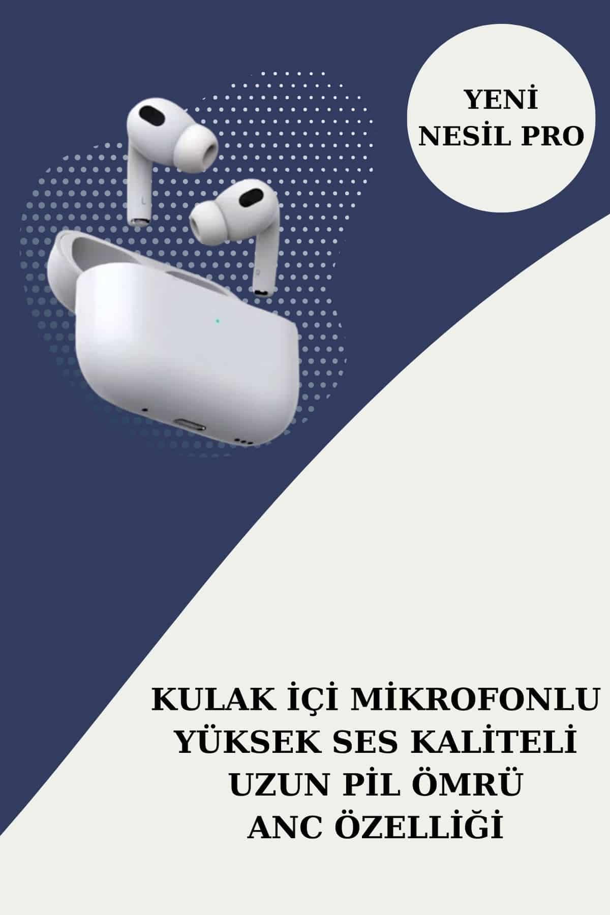 3 Kordonlu Pembe Amoled Ekran Akıllı Saat ve Yeni Nesil Pro Kablosuz Bluetooth Kulaklık ANC/ENC 5