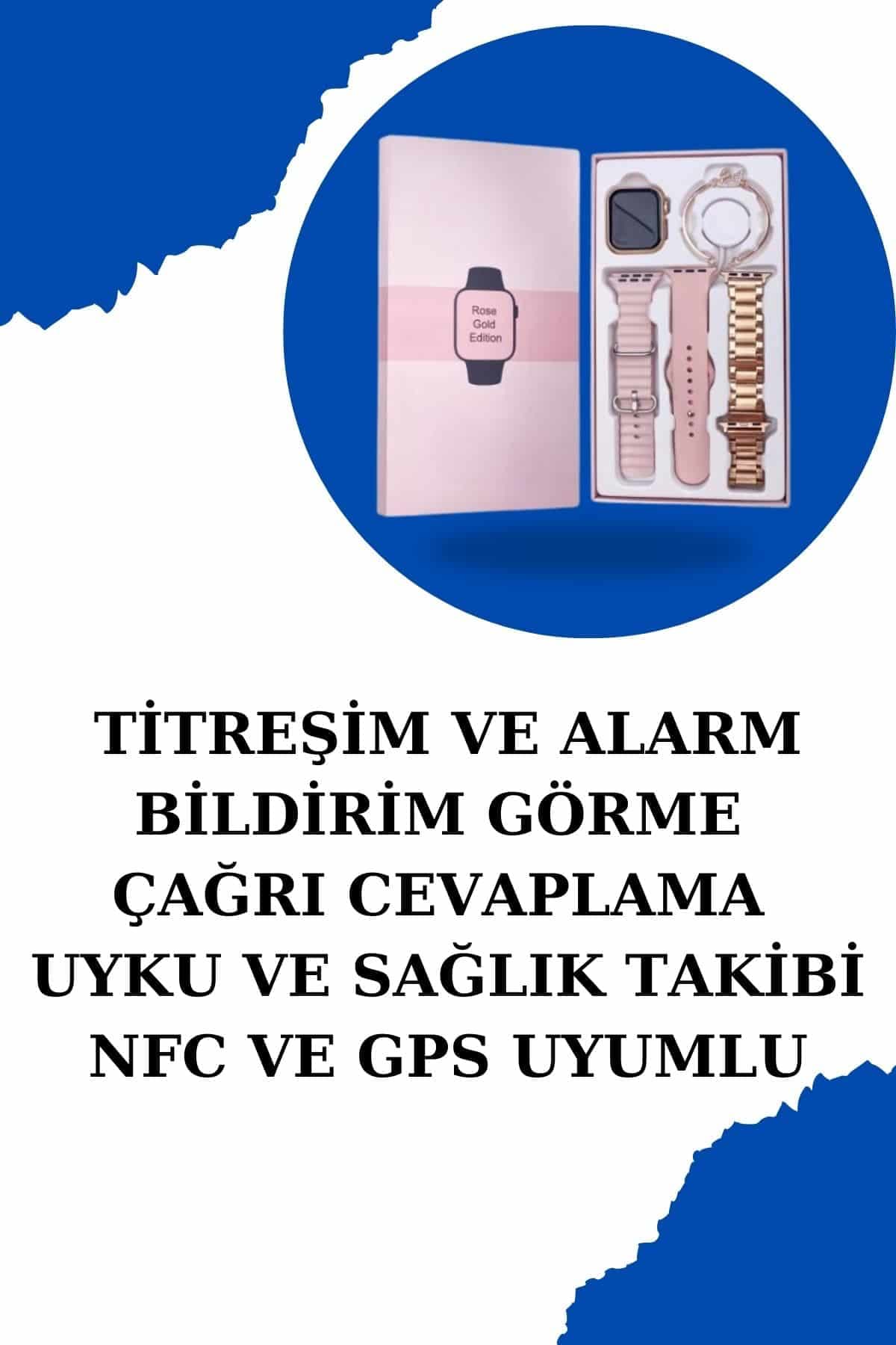 Kadın Akıllı Saat ve Kablosuz Bluetooth Kulaklık Seti - ANC Özellikli Gamer Kulaklık 5