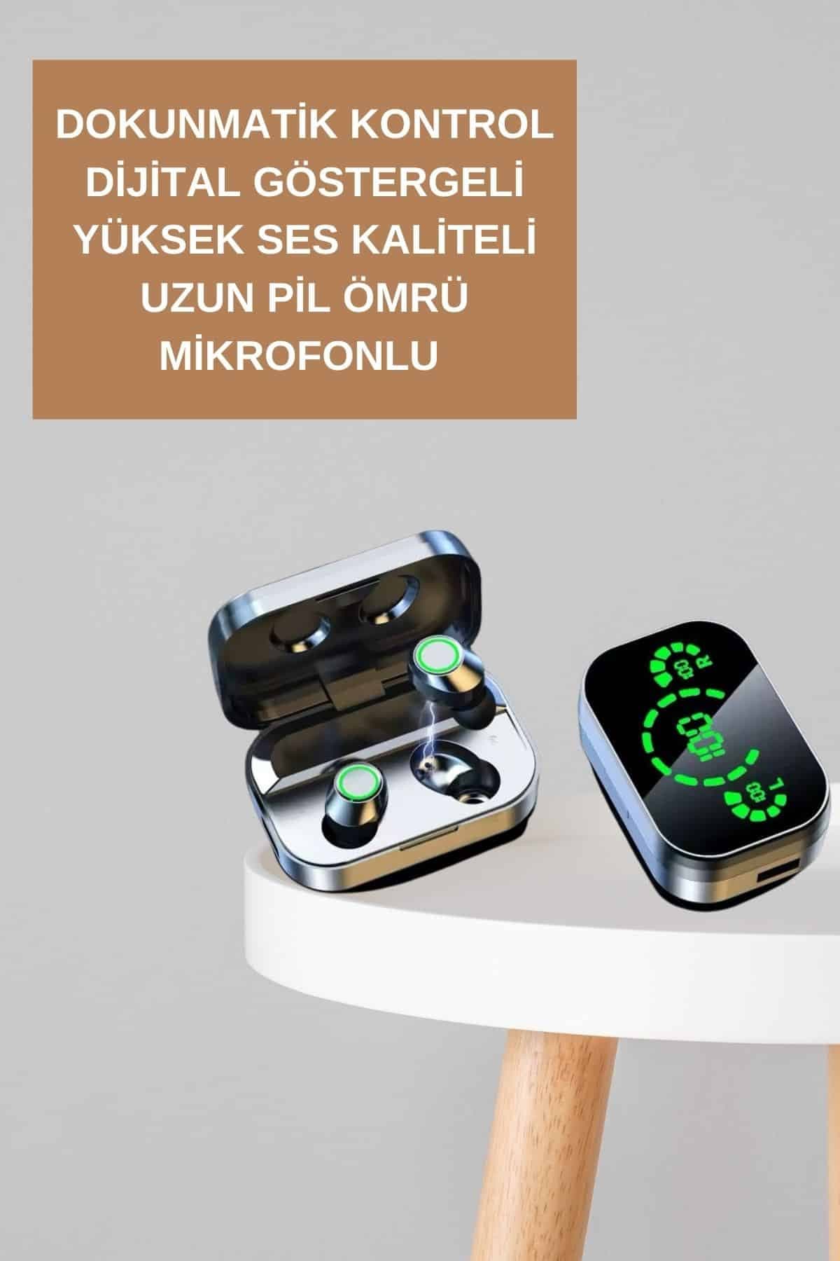 Dokunmatik Akıllı Saat Yeni Nesil Kulaklık Kampanyası ANC Özelliği Yüksek Ses Kaliteli 6