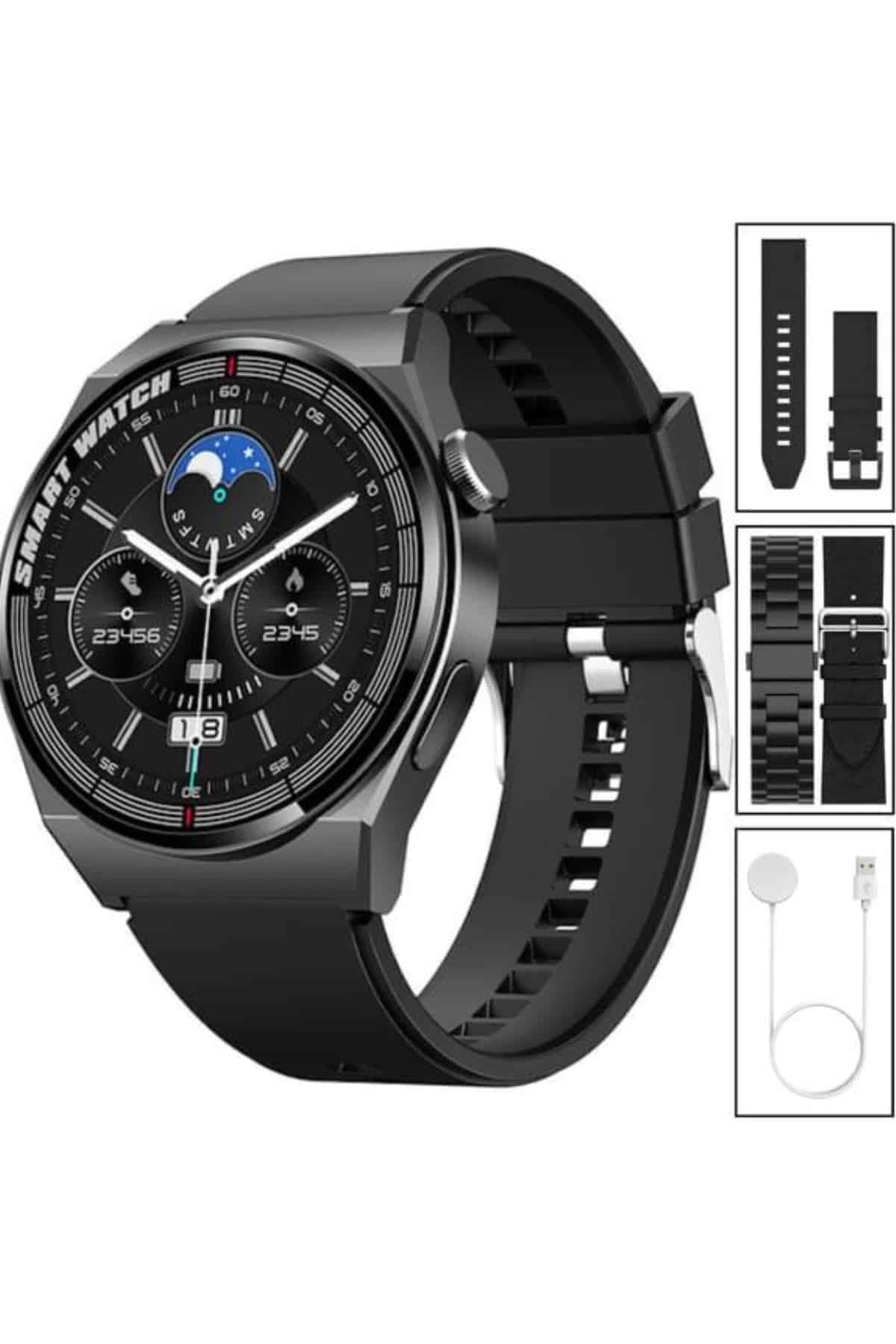 En Çok Tercih Edilen Akıllı Saat Amoled Ekran Nabız Sensörü GPS Uyumlu Adımsayar 6