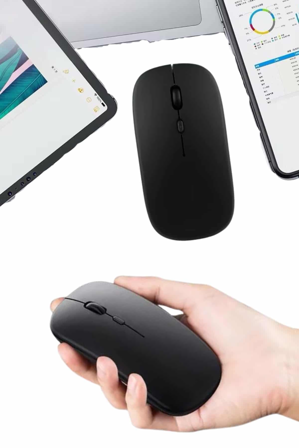 Profesyonel Mouse Wireless Oyuncu Faresi Bluetooth Bağlantılı 6