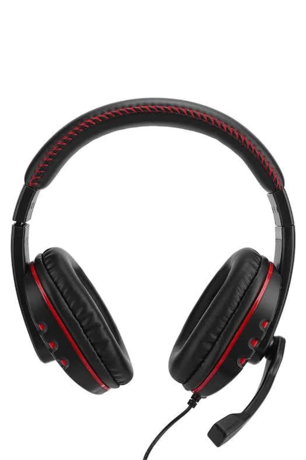Mikrofonlu Gamer Kulaklık Oyuncu Kulaklığı Yüksek Ses Kaliteli Stereo Yumuşak Yastıklar