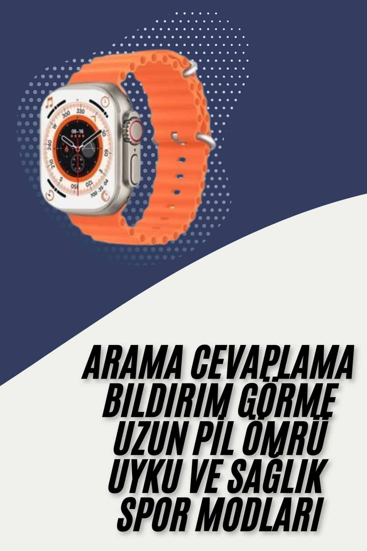 2025 Model Akıllı Saat Çift Kordon Ios Ve Android Arama Cevaplama Sesli Asistan 3