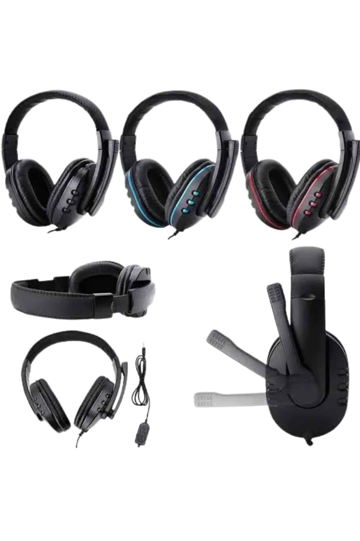 Mikrofonlu Gamer Kulaklık Oyuncu Kulaklığı Yüksek Ses Kaliteli Stereo Yumuşak Yastıklar 3