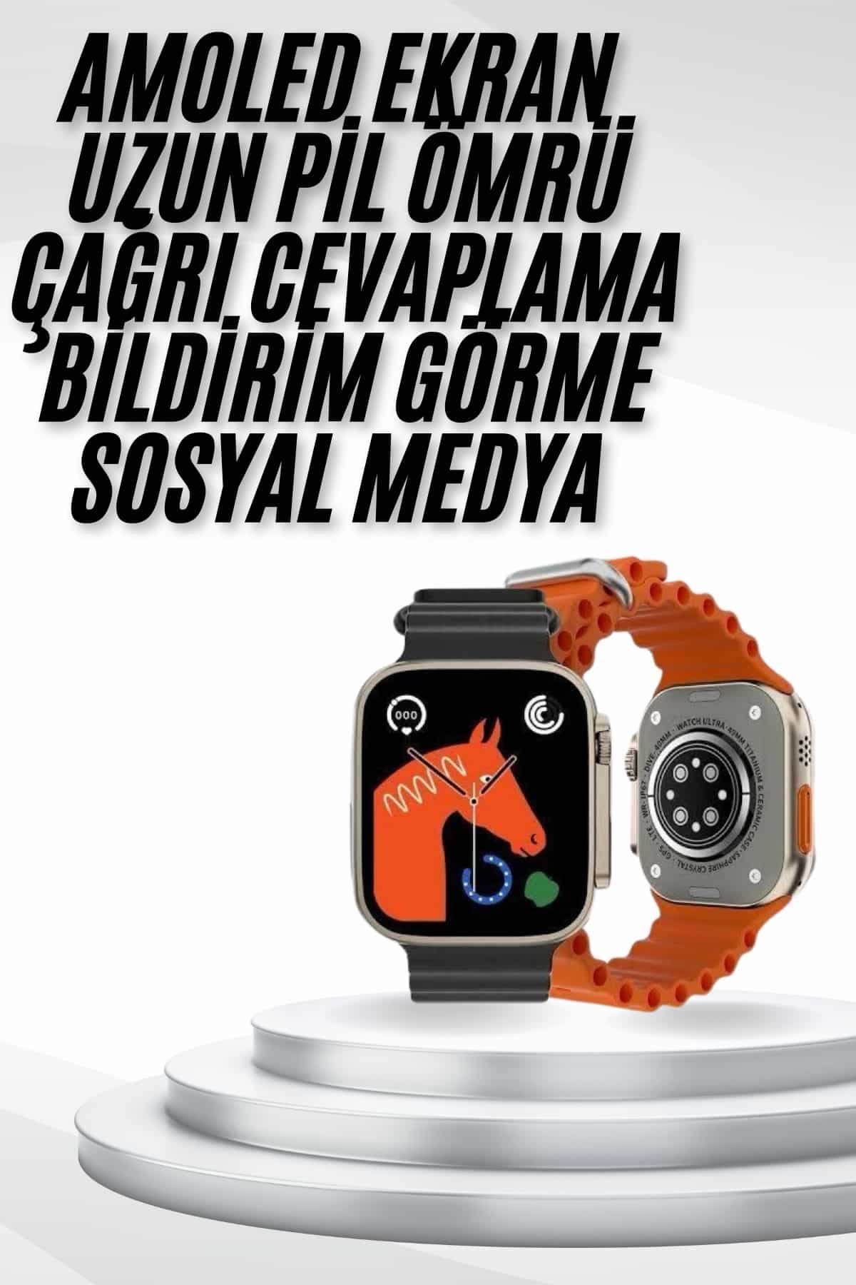 Yeni Nesil Akıllı Saat Müzik Dinleme Bildirim Görme Sesli Asistan Desteği 3