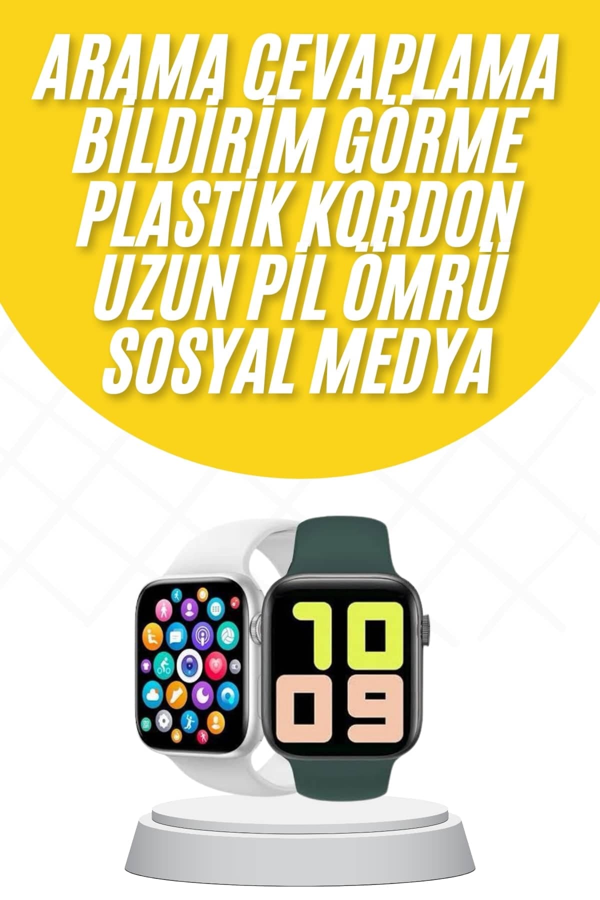 Akıllı Saat Uyku ve Sağlık Takibi Arama Cevaplama 44 MM Amoled Ekran 3