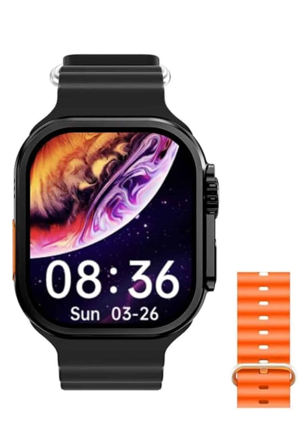 2025 Model Akıllı Saat Çift Kordon Ios Ve Android Arama Cevaplama Sesli Asistan 5