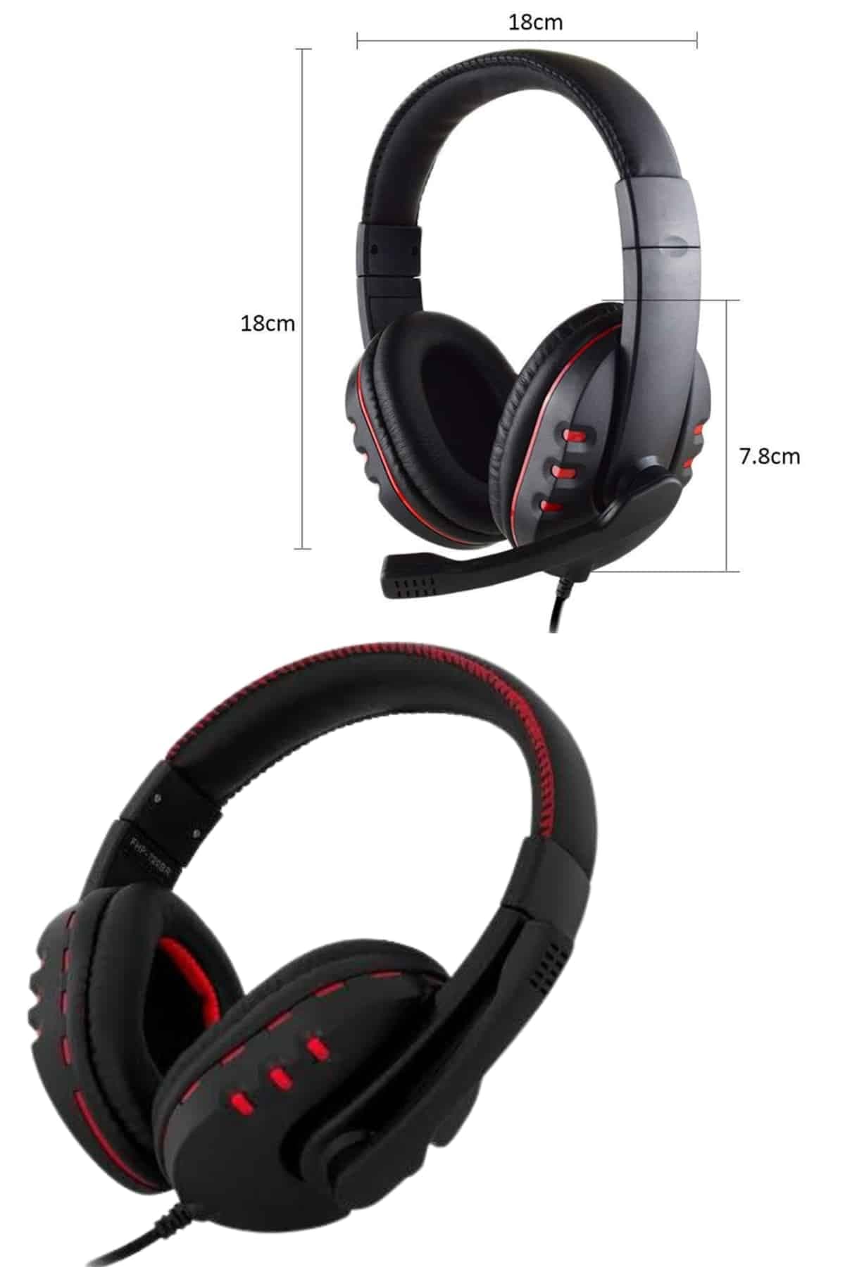 Mikrofonlu Gamer Kulaklık Oyuncu Kulaklığı Yüksek Ses Kaliteli Stereo Yumuşak Yastıklar 5